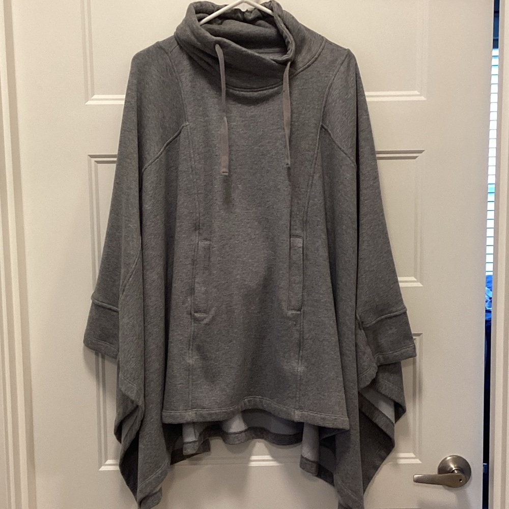 UGG Gray Cowl Neck Poncho